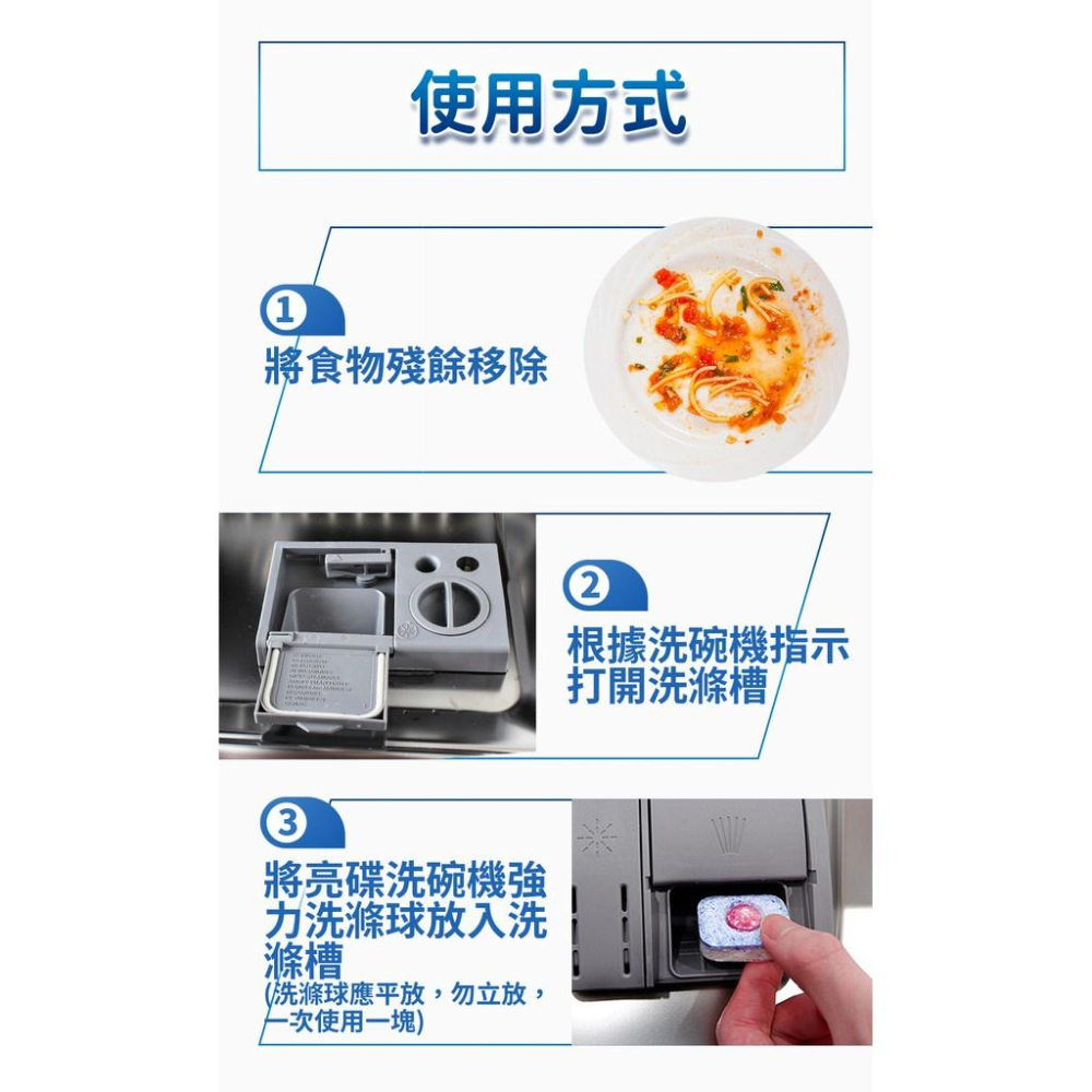 Finish 亮碟 洗碗機強力洗滌粉劑1kg/光潔潤乾劑500ml/軟化鹽1kg/洗滌球30入/24入-細節圖9