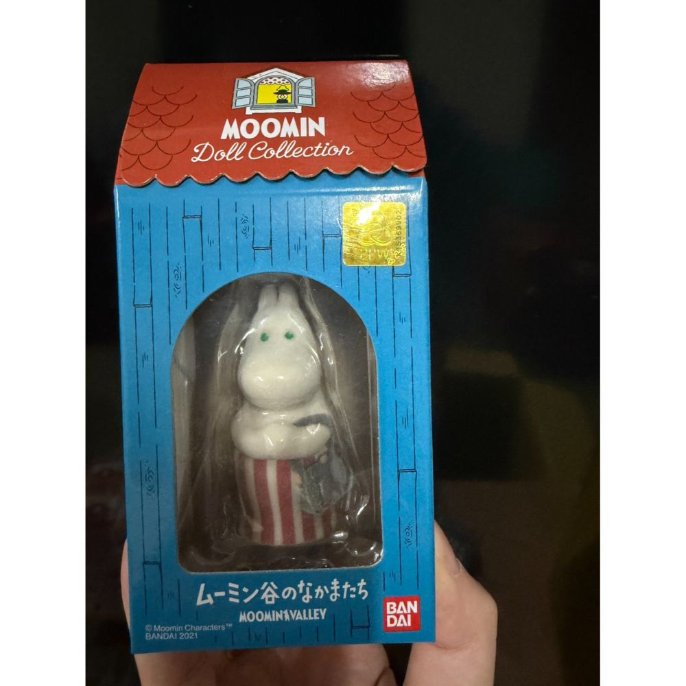 BANDAI 轉蛋/扭蛋 MOOMIN嚕嚕米包裝盒公仔 包裝盒 阿金 嚕嚕米-細節圖3