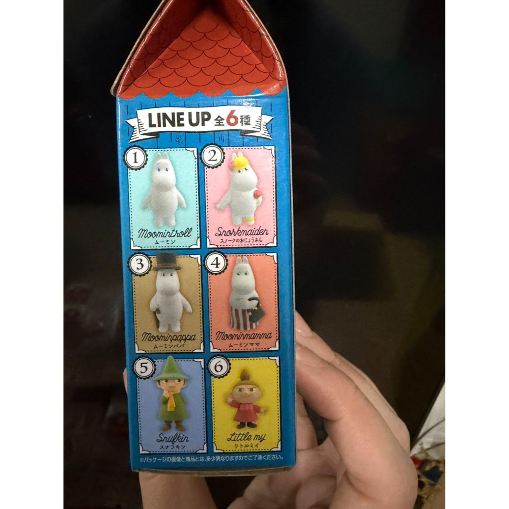 BANDAI 轉蛋/扭蛋 MOOMIN嚕嚕米包裝盒公仔 包裝盒 阿金 嚕嚕米-細節圖5