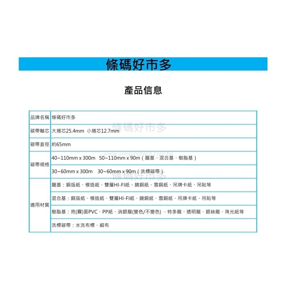 條碼好市多【置左和置中】蠟基碳帶長91M寬4.6~11cm 0.5吋軸芯銅版雪銅模造OS-214plusttp-245c-細節圖3