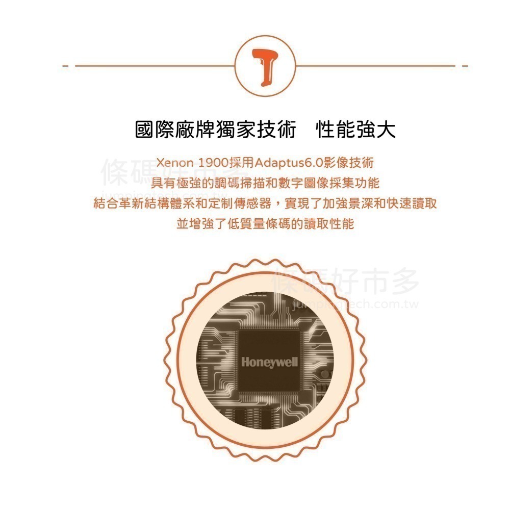 條碼好市多 Honeywell高解析二維有線1900GHD二維無線1902 GHD掃描器QR晶片DAMTRIX保固一年-細節圖3