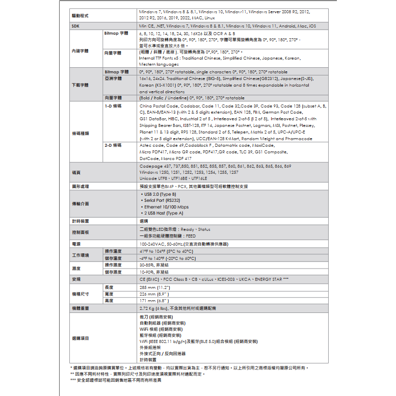 條碼好市多 GODEX G500+/G530+USE有線網路界面熱感熱轉印條碼機標籤機大榮貨運新竹物流超商寄件單生產履歷-細節圖8