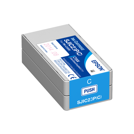 條碼好市多 EPSON TM-C3510墨水匣彩色標籤印表機原廠公司貨SJIC23P四色CMYK墨水匣墨水匣C3510-規格圖10