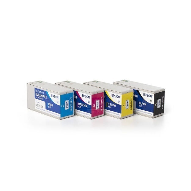 條碼好市多 EPSON TM-C3510墨水匣彩色標籤印表機原廠公司貨SJIC23P四色CMYK墨水匣墨水匣C3510-規格圖10