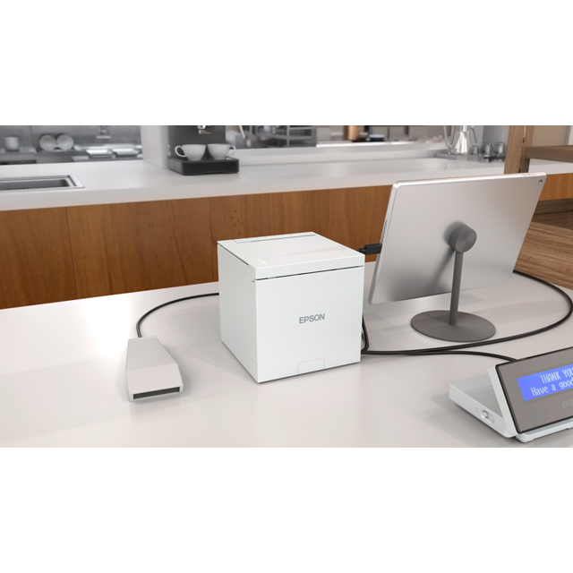 條碼好市多 EPSON TM-M30iii熱感出單機USB+LAN USB+LAN+WIFI+BT二種界面電子發票黑白色-細節圖8