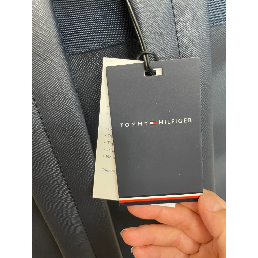 美國 Tommy hilfiger背包 後背包 全新 男生 女生 藏藍色 筆電包 書包 電腦包-細節圖3