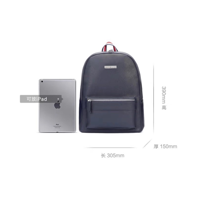 美國 Tommy hilfiger背包 後背包 全新 男生 女生 藏藍色 筆電包 書包 電腦包-細節圖8