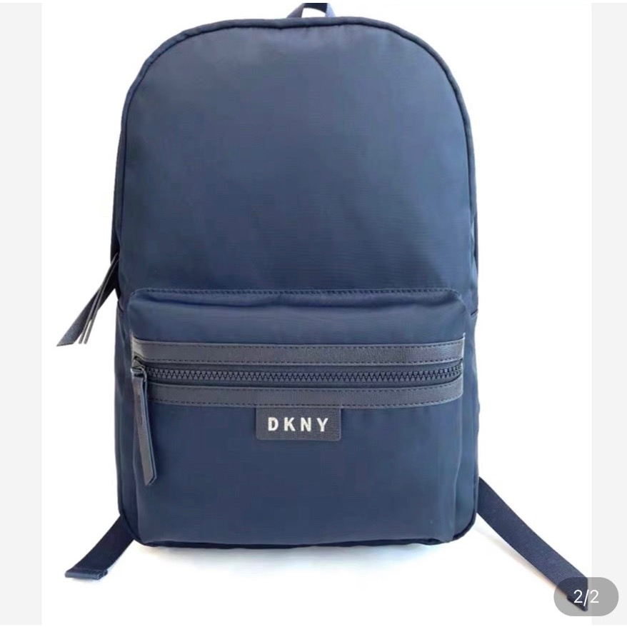 出清價 美國 DKNY 後背包 女生 男生 正品 深藍色 電腦包 背包 輕量 女款 男款 筆電包 書包 媽媽包 媽咪包-細節圖8