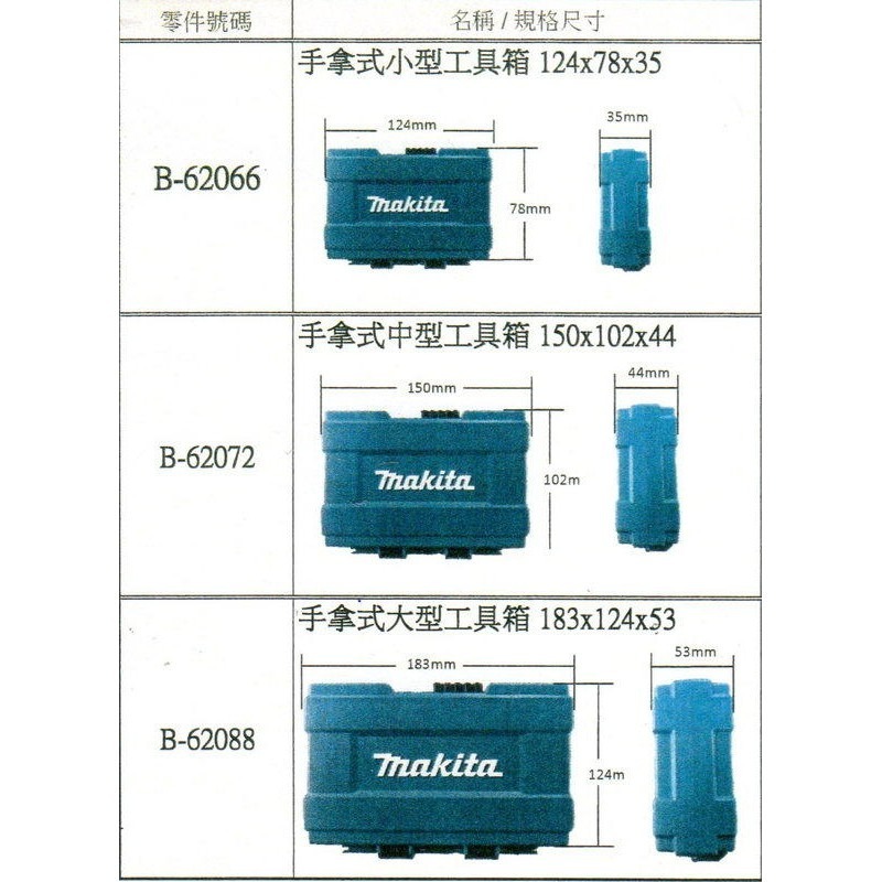手拿式工具箱 B-62066小  B-62072 (中)  B-62088 大-細節圖3