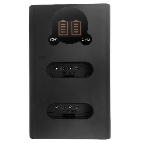 【ROWA樂華】FOR SONY NP-BX1 LCD顯示 MicroUSB/TypeC USB雙槽充電器 雙充-細節圖2