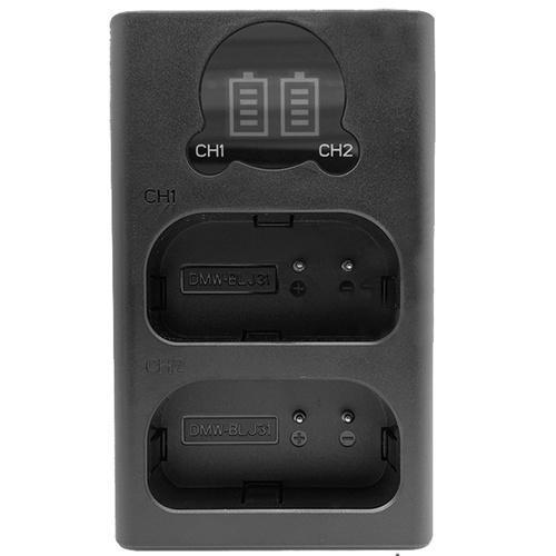 【ROWA 樂華】FOR PANASONIC BLJ31 LCD顯示 Micro USB / Type-C USB 雙充-細節圖2