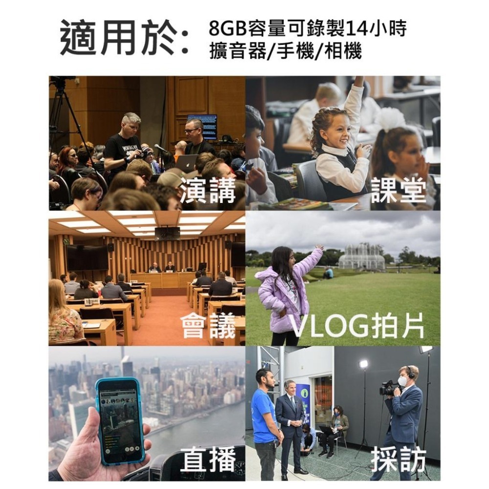 【AnyTalk】1對2 多功能 無線麥克風 上課 教學 採訪 演講 VLOG 直播 課堂錄音 內建8G 可錄音-細節圖5
