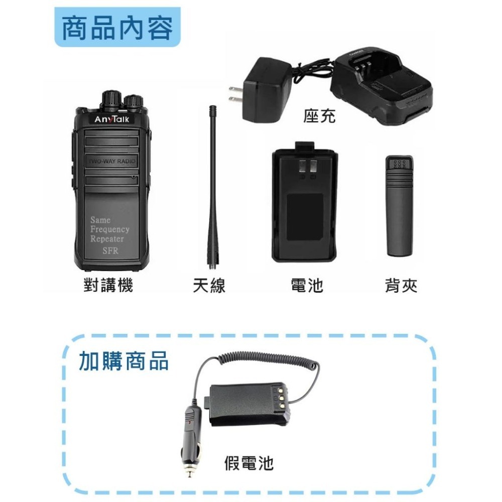 【AnyTalk】SFR-10W SFR/DMR 手持式行動同頻中繼器 10W 雙時隙 中繼器 UHF VHF-細節圖8