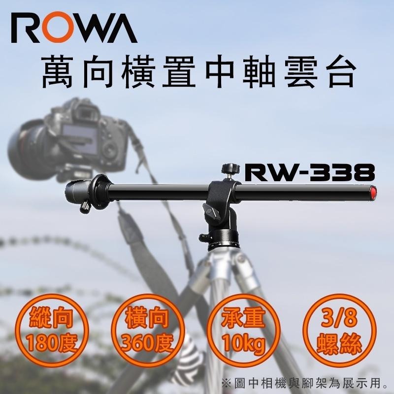 【ROWA 樂華】RW-338 萬向中軸 萬向雲台 中軸橫置 中柱 雲台 平面 水平 微距 俯拍 垂直拍攝 小搖臂-細節圖3