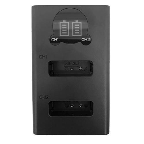 【ROWA樂華】FOR CANON NB-13L LCD顯示 Micro USB / Type-C 雙槽充電器 雙充-細節圖2