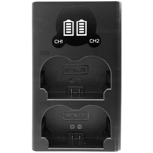 【ROWA 樂華】FOR FUJIFILM NP-W235 LCD顯示 Micro / Type-C 雙槽充電器 雙充-細節圖2