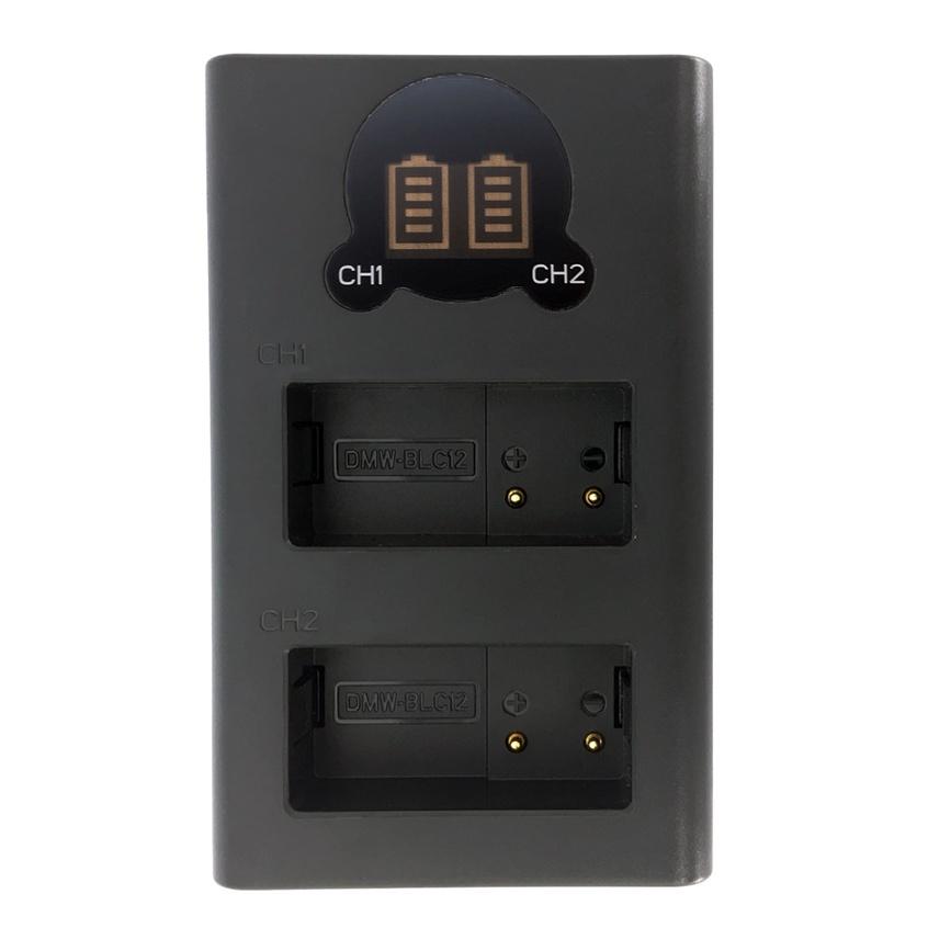 ROWA 樂華 FOR PANASONIC BLC12 LCD顯示 MicroUSB / Type-C 雙槽充電器 雙充-細節圖2