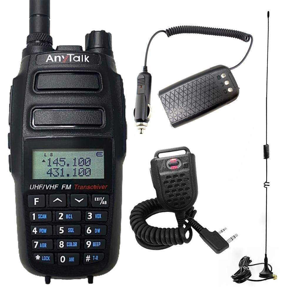 【AnyTalk】FT-358 10W 大功率 業餘無線對講機 車隊 2入組 特惠組 送 車充假電池+吸盤天線+手麥-細節圖2