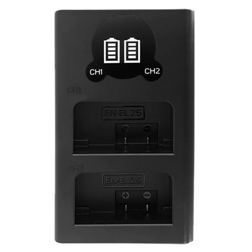 ROWA 樂華 FOR NIKON EN-EL25 LCD顯示 MicroUSB / Type-C 雙槽充電器 雙充-細節圖2