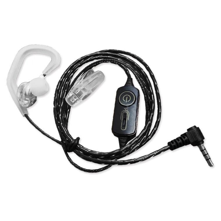 【AnyTalk】FRS-922 專用 Y頭 矽膠耳麥 黑色 矽膠入耳式 耳機麥克風 耳麥 對講機耳機 配戴舒適-細節圖2
