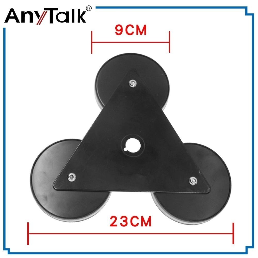 AnyTalk 強力三角吸盤座 + 4米訊號線 吸盤天線座 三角吸盤 磁吸天線座 吸盤座 無線電 對講機 車機 車隊-細節圖4
