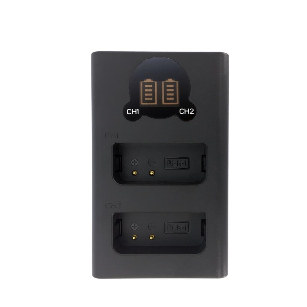 【ROWA 樂華】FOR OLYMPUS BLN-1 LCD顯示 Micro USB / Type-C 雙充 BLN1-細節圖2