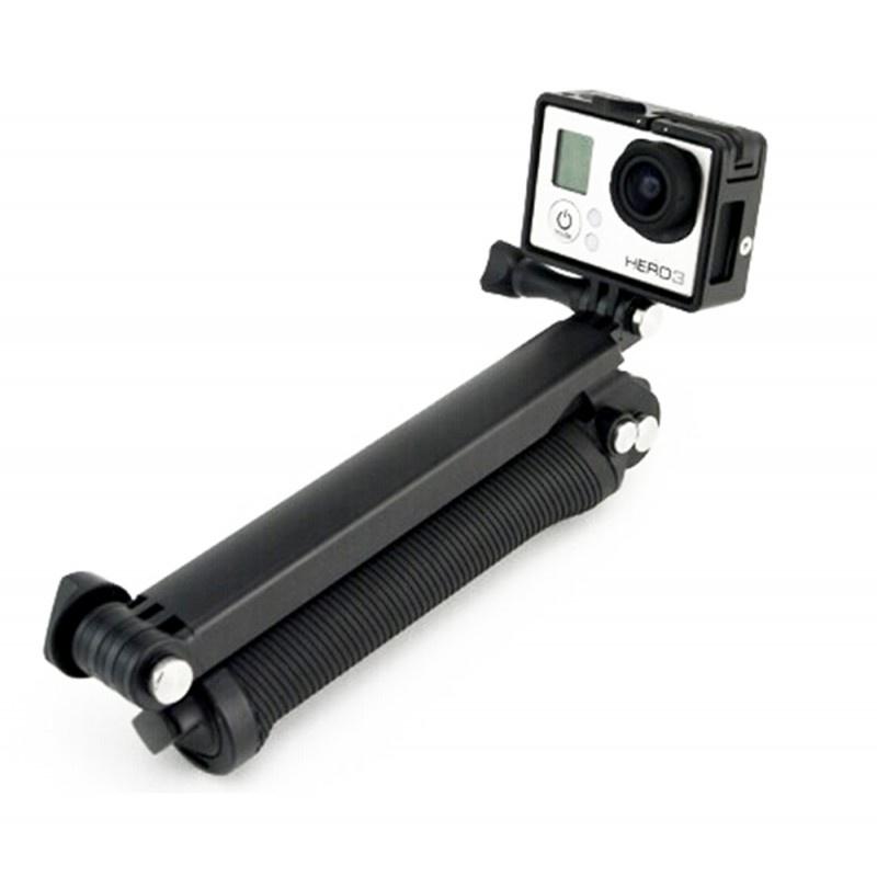 【ROWA 樂華】FOR GoPro 三向多功能手持桿 可拆式 迷你 三腳架 三折 支架 防水 運動攝影 防滑握把-細節圖2