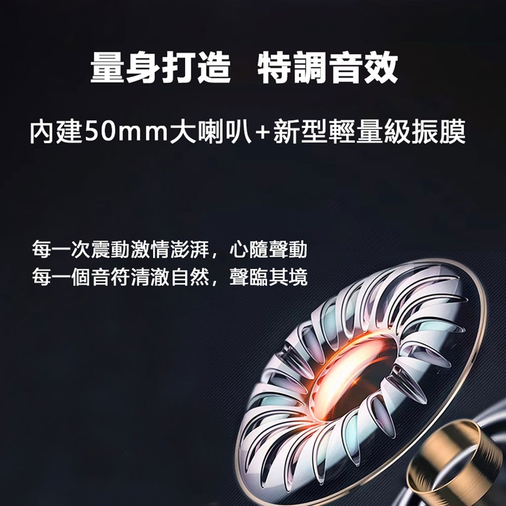 【AnyTalk】RW-2407 藍牙 無線 降噪 電競 耳罩式耳機 可伸縮麥克風 聽音樂 實況 直播 黑色-細節圖3