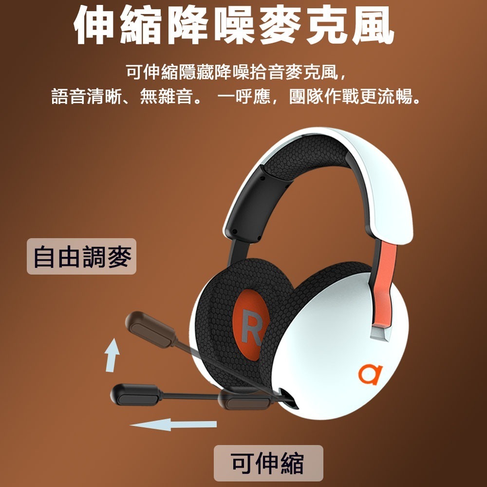 【AnyTalk】RW-2407 電競 藍牙 降噪 頭戴式耳麥 可伸縮麥克風 無線 聽音樂 手機平板 優惠組-細節圖3