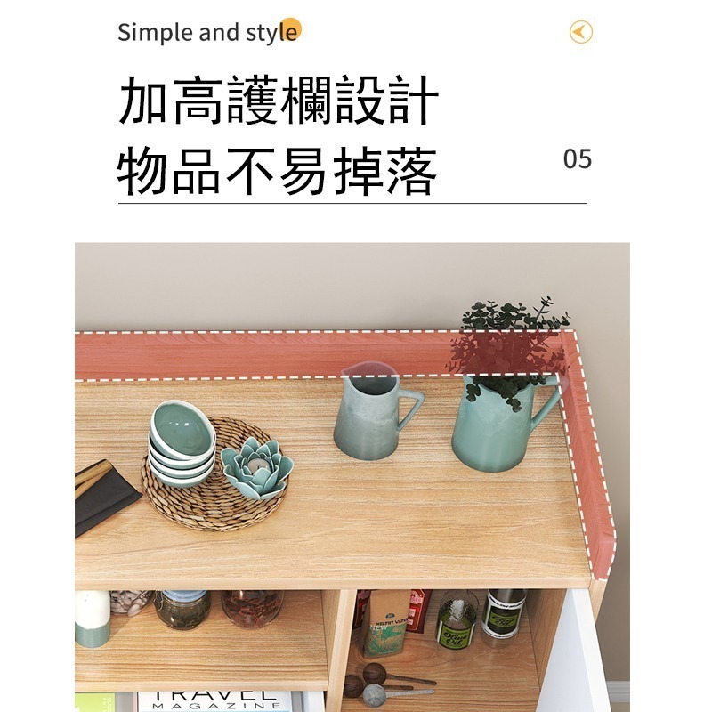 【E家工廠 044】餐邊櫃 廚房置物櫃 廚房收納櫃 儲物櫃 收納櫃 玄關櫃 抽屜櫃 免運 可貨到付款-細節圖7