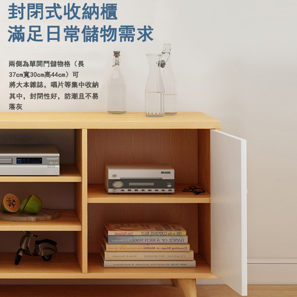 【E家工廠 058】140CM電視櫃 電視櫃  客廳長櫃 收納櫃 TV櫃 高腳電視櫃 免運 可貨到付款-細節圖4