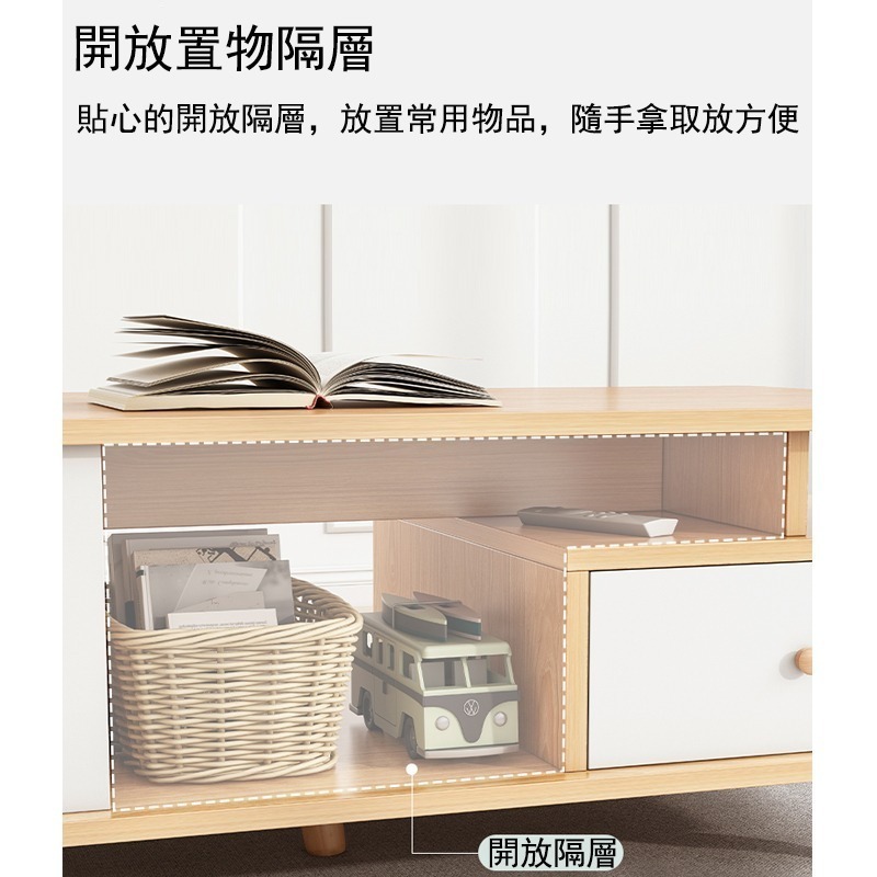 【E家工廠  079】茶几桌 邊桌  收納茶几 抽屜收納 咖啡桌 會客桌 茶几 客廳桌  免運 可貨到付款-細節圖6