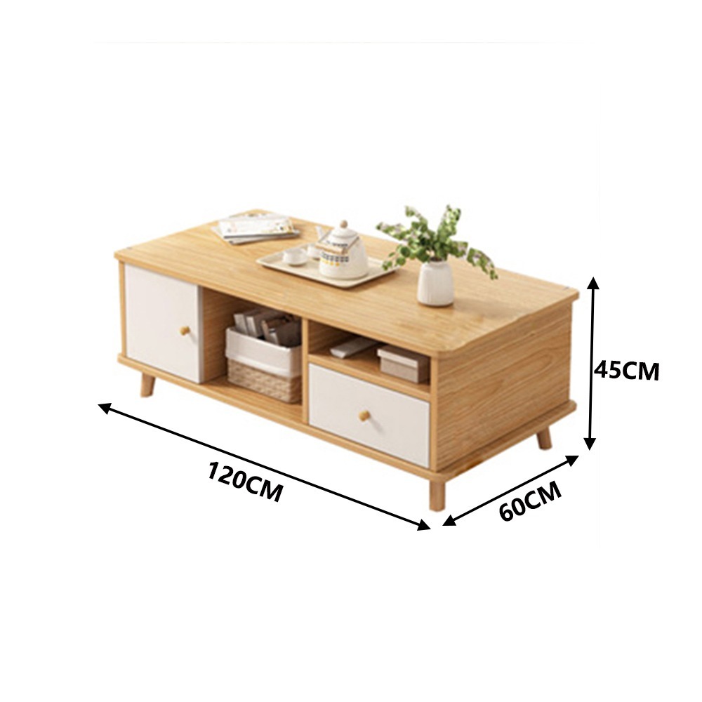 【E家工廠  079】茶几桌 邊桌  收納茶几 抽屜收納 咖啡桌 會客桌 茶几 客廳桌  免運 可貨到付款-細節圖7