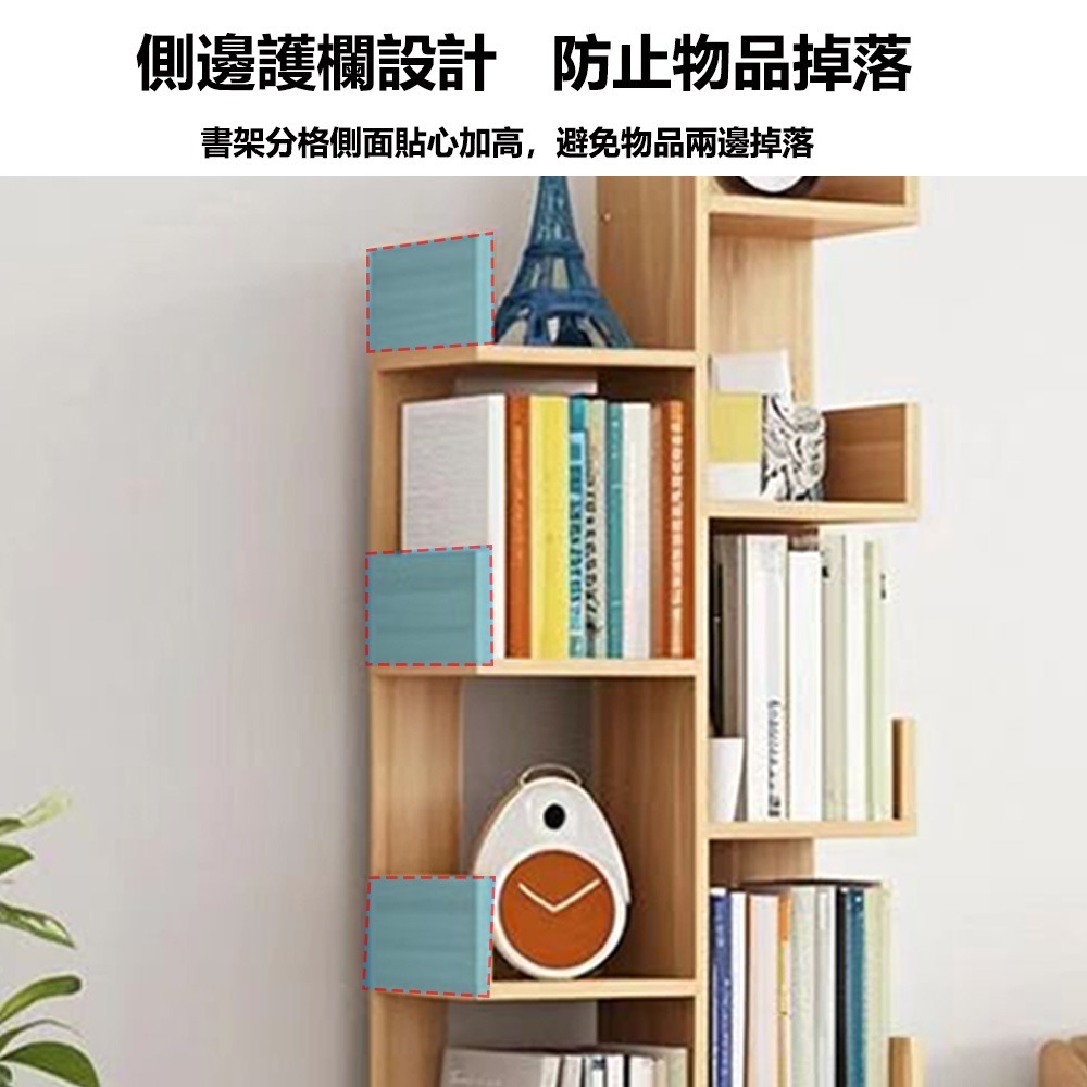 【E家工廠 094】北歐書架 置物架 書櫃 收納櫃 創意書櫥 層架置物架 免運 可貨到付款-細節圖5