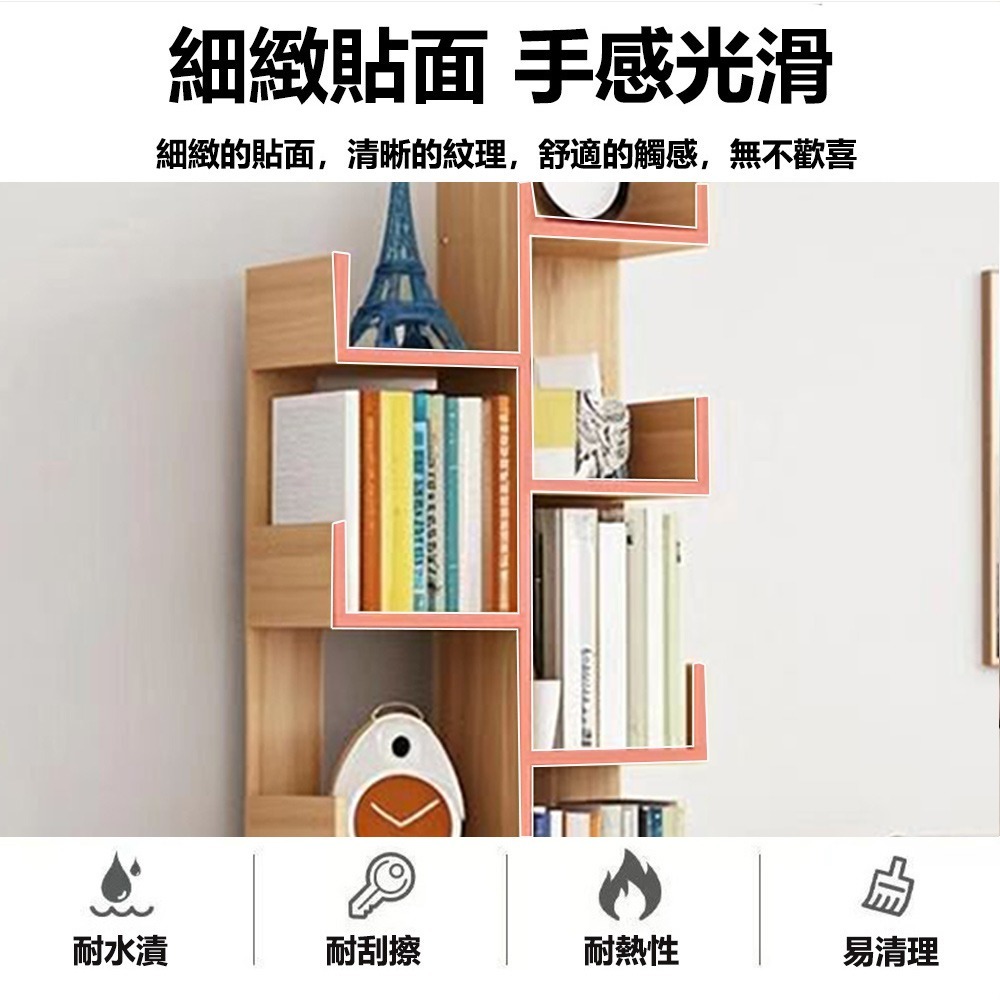 【E家工廠 094】北歐書架 置物架 書櫃 收納櫃 創意書櫥 層架置物架 免運 可貨到付款-細節圖6