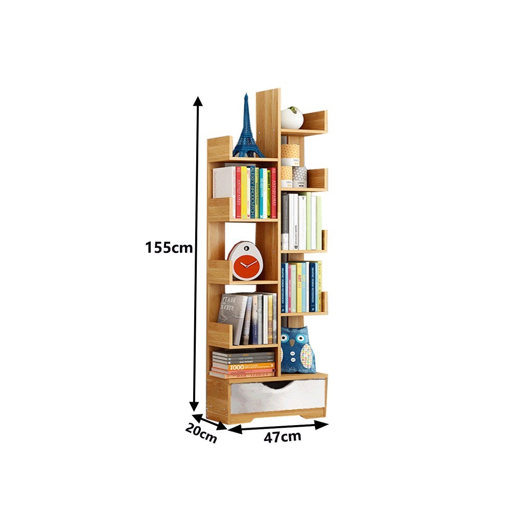 【E家工廠 094】北歐書架 置物架 書櫃 收納櫃 創意書櫥 層架置物架 免運 可貨到付款-細節圖7