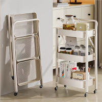 【E家工廠 219】升級款免組裝 三層推車 摺疊推車 置物架 層架 收納架 置物推車 手推車 收納推車 免運 可貨到付款