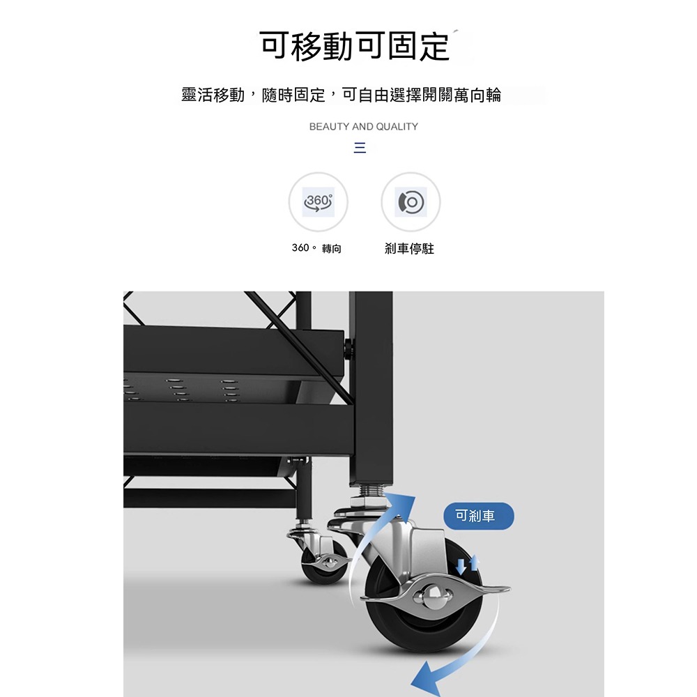 【E家工廠424】收納層架 置物架 收納推車 折疊置物架 浴室收納 浴室置物架 收納層架 免運-細節圖2