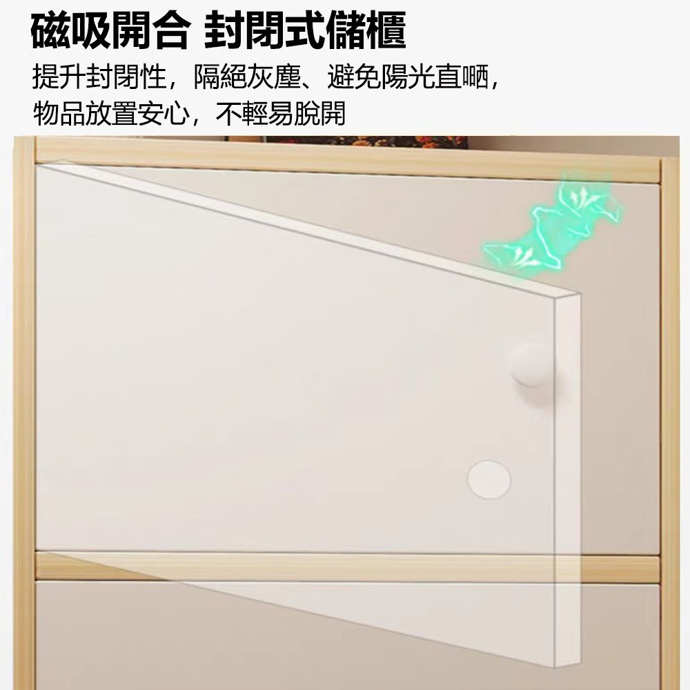 【E家工廠 122】收納櫃 書櫃 北歐書櫃 書架 木櫃 置物櫃 儲藏櫃 儲物櫃 四門收納櫃 免運-細節圖7
