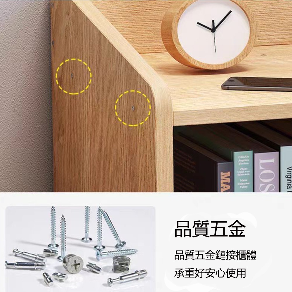 【E家工廠 112】床頭櫃  簡易床邊櫃 收納櫃 床邊桌 小型邊桌 雙抽床頭櫃 抽屜櫃 免運 可貨到付款-細節圖5