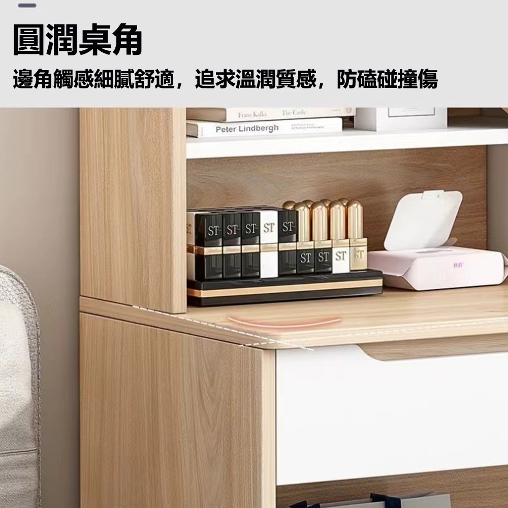 【E家工廠 064】北歐化妝桌 大容量 化妝台 梳妝桌 梳妝台 鏡台 收納化妝台 收納化妝桌 免運 可貨到付款-細節圖5