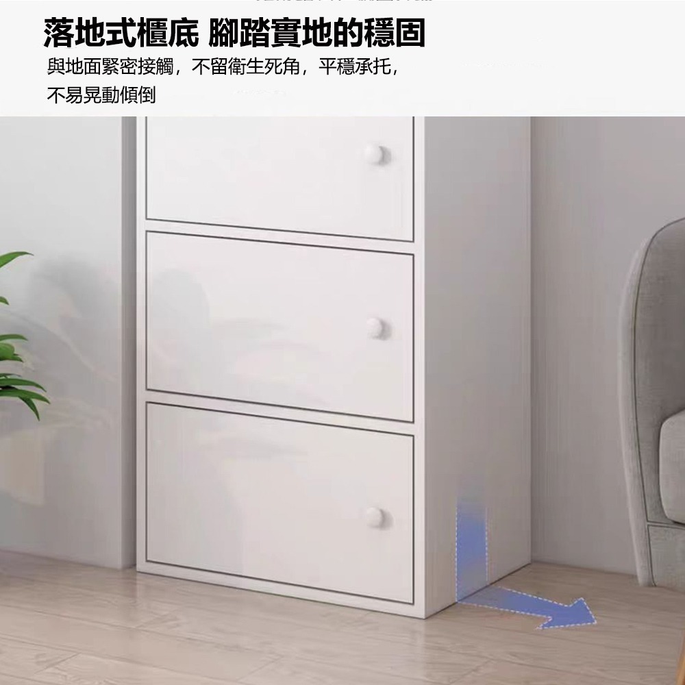 【E家工廠 080】收納櫃 書櫃 北歐書櫃 書架 門櫃 木櫃 置物櫃 儲藏櫃 儲物櫃 五門收納櫃 免運 可貨到付款-細節圖3