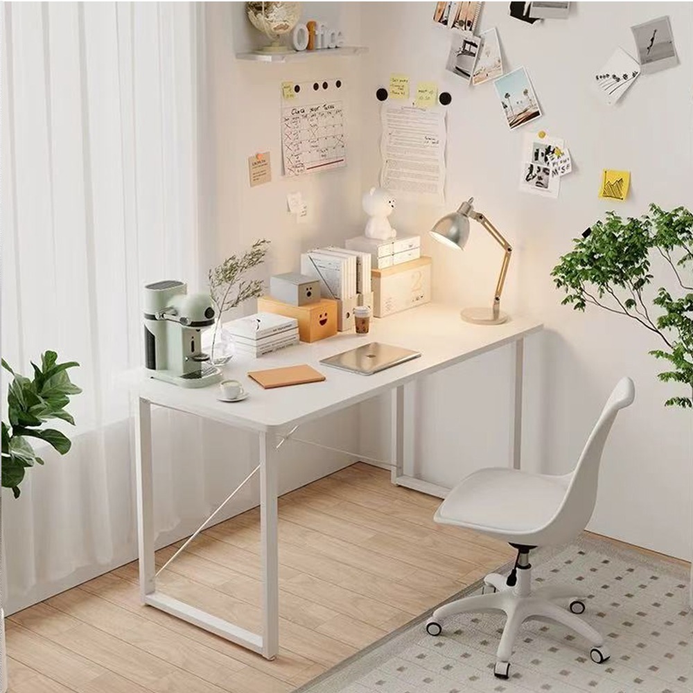 【台灣現貨 362】書桌 電腦桌 100公分書桌 工作桌 組裝簡單 桌子 長桌 學習桌 簡易書桌 書桌電腦桌 免運-細節圖2