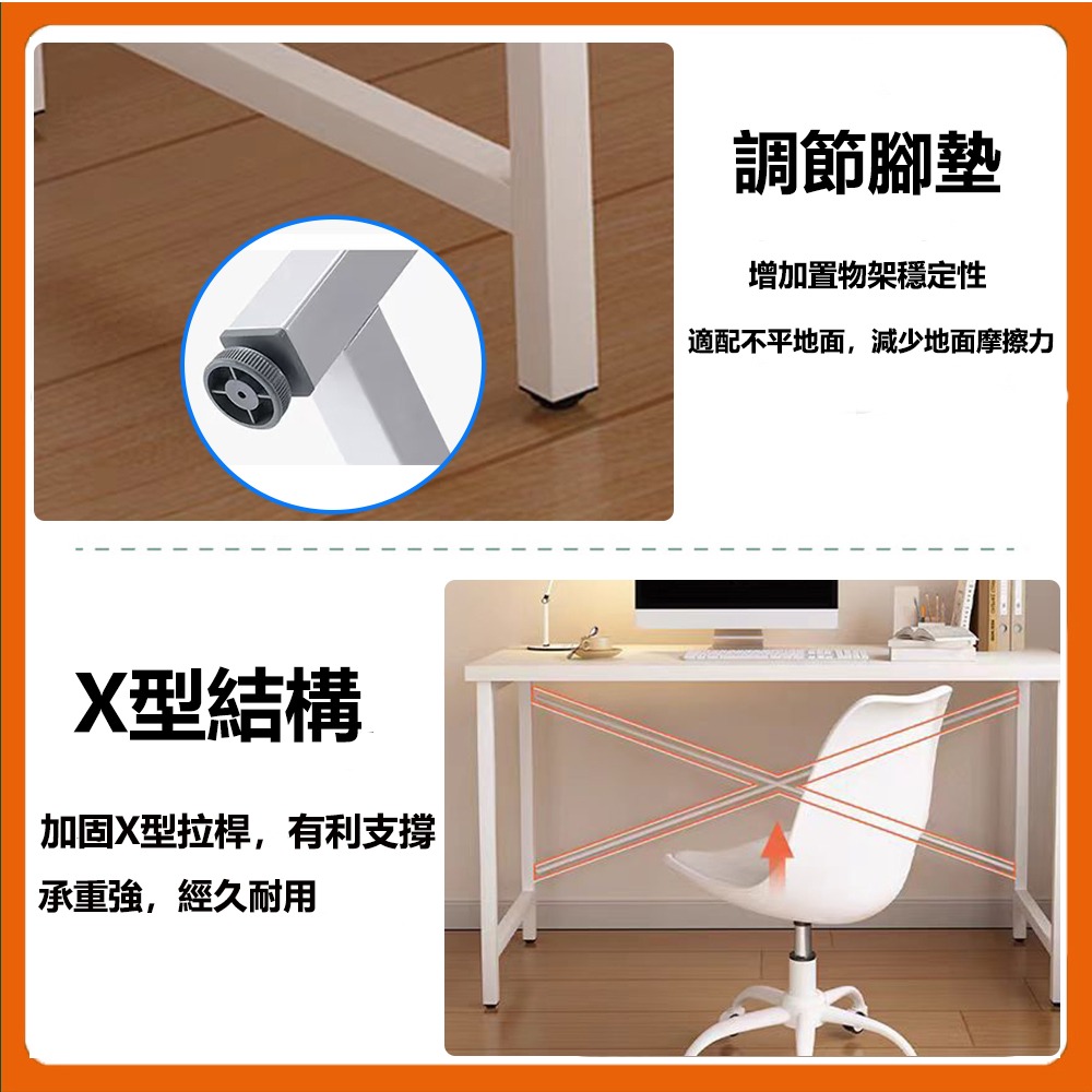 【台灣現貨 362】書桌 電腦桌 100公分書桌 工作桌 組裝簡單 桌子 長桌 學習桌 簡易書桌 書桌電腦桌 免運-細節圖8