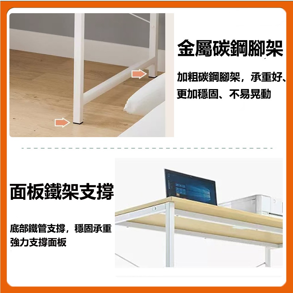 【台灣現貨 362】書桌 電腦桌 100公分書桌 工作桌 組裝簡單 桌子 長桌 學習桌 簡易書桌 書桌電腦桌 免運-細節圖9