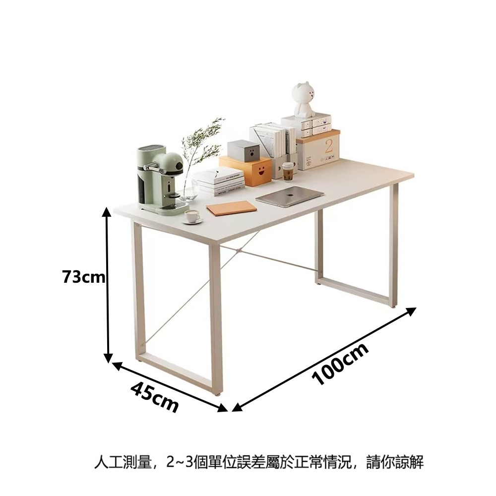 【台灣現貨 362】書桌 電腦桌 100公分書桌 工作桌 組裝簡單 桌子 長桌 學習桌 簡易書桌 書桌電腦桌 免運-細節圖10