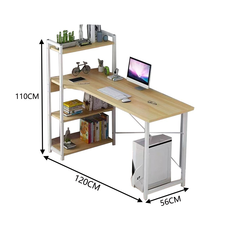 【E家工廠 338】書桌 電腦桌 書桌收納 側櫃書桌 側架書桌 工作桌 書桌收納架 書桌收納櫃 長桌 免運 可貨到付款-細節圖8