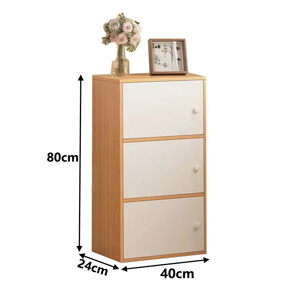 【E家工廠 401】收納櫃 書櫃 書架 櫃子收納櫃 原木色兩層櫃三層櫃 櫃子 收納架 格子櫃 置物架 儲物櫃 免運-細節圖9