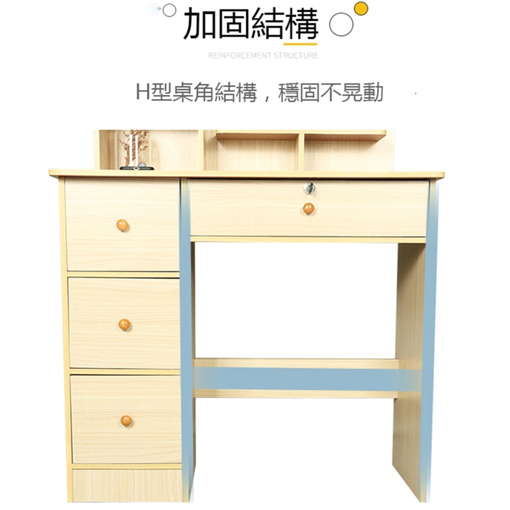 【台灣現貨 006】化妝桌  化妝臺  送化妝凳 大容量 化妝桌 梳妝桌 梳妝台 鏡台 收納化妝桌 免運 可貨到付款-細節圖4