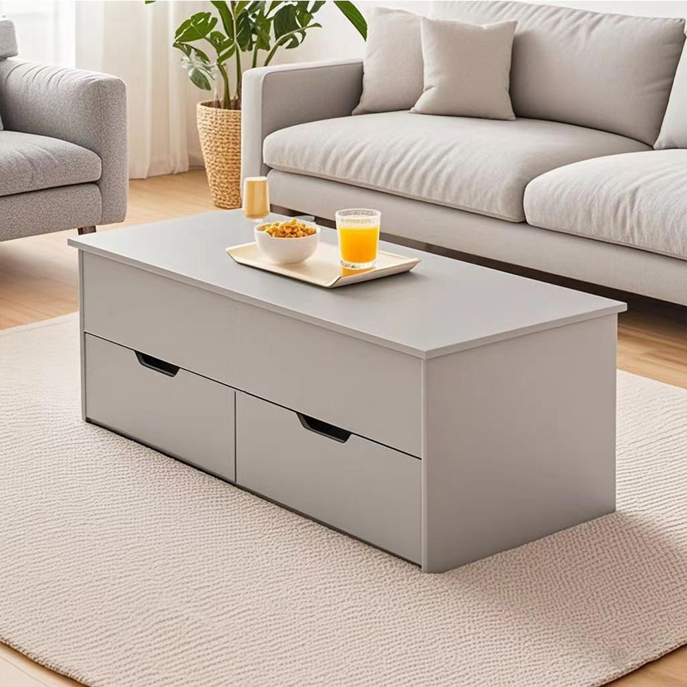 【E家工廠 032】升降茶几 茶几 客廳桌 收納茶几 邊桌 客廳茶几工作台 桌子茶几 手動升降 沙發桌 咖啡桌 免運-細節圖2